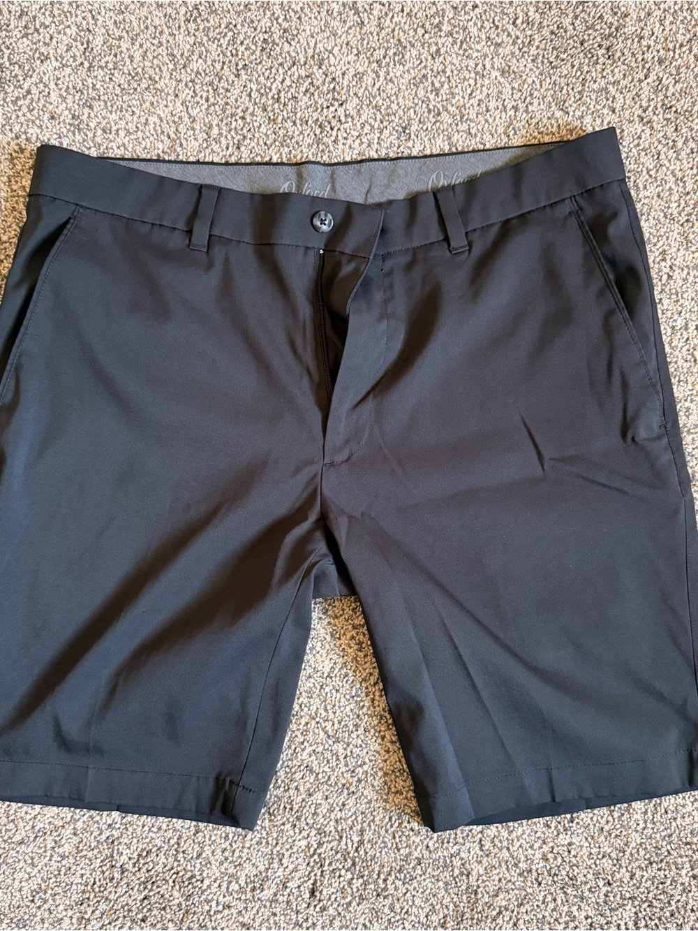 Men's Oxford Black Performance Shorts